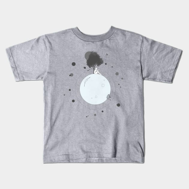 Paper Plane Planet Kids T-Shirt by Arthurtribuzi